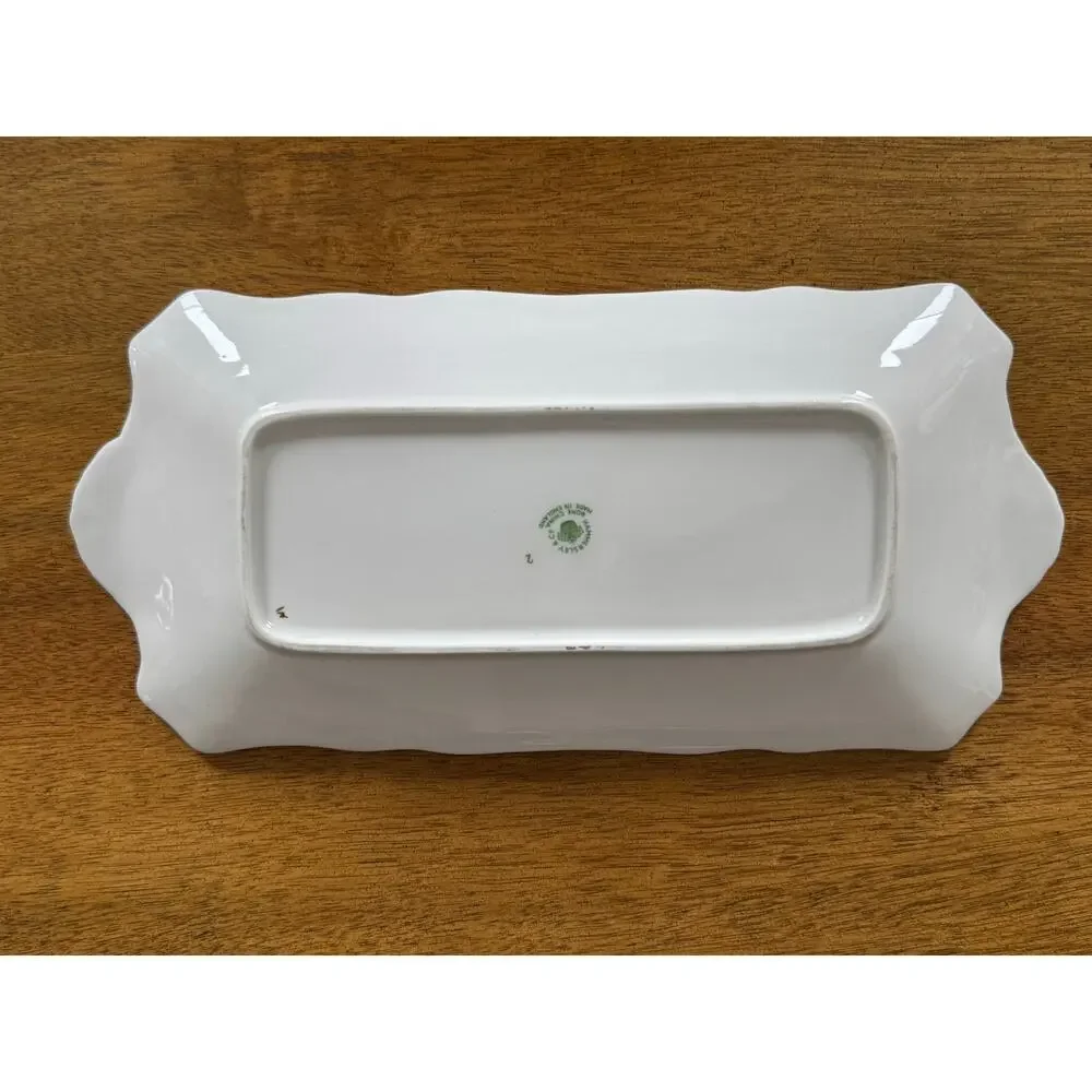 Vintage Hammersley & Co Floral Sandwich Tray 1930 Era England English Bone China